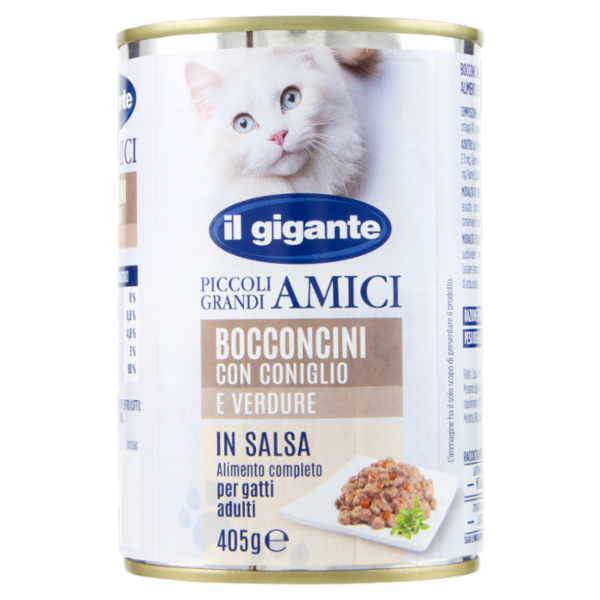 IL GIGANTE Piccoli Grandi Amici Bocconcini con Coniglio e Verdure in Salsa 405 g