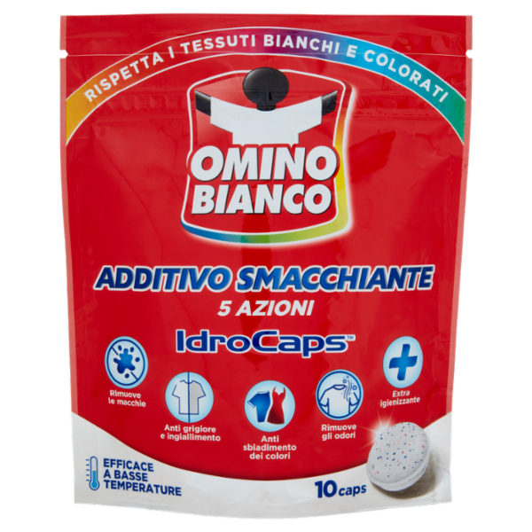 Omino Bianco Additivo Smacchiante IdroCaps 10 caps 200 g