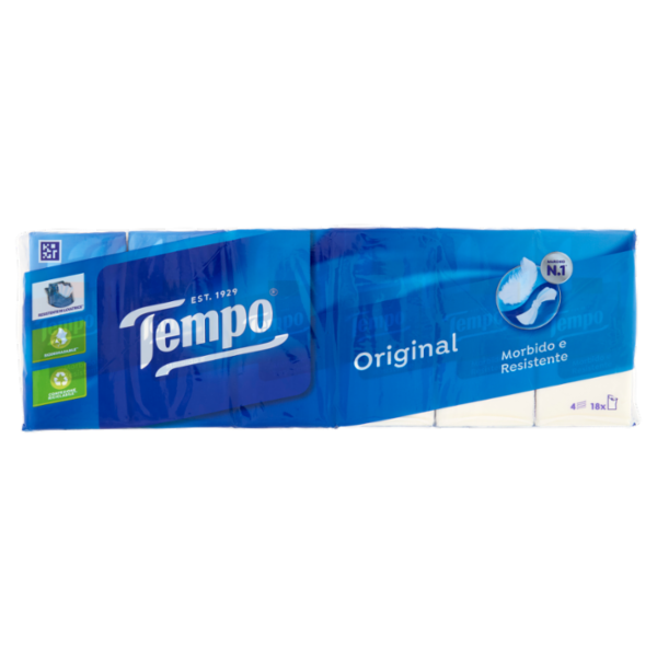Tempo Original Fazzoletti 4 veli 18 pz