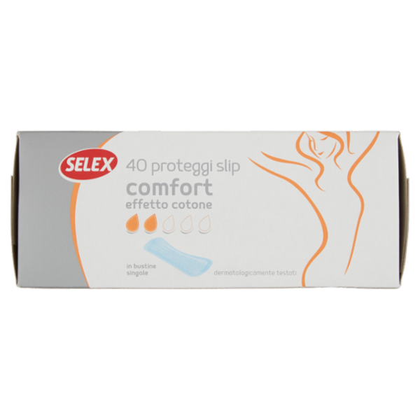 Selex Proteggi Slip Confort Effetto Cotone in Bustine Singole 40 pezzi
