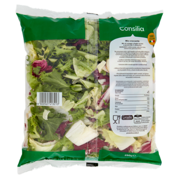 Consilia Mix Croccante Lavato e Pronto per il Consumo 250 g