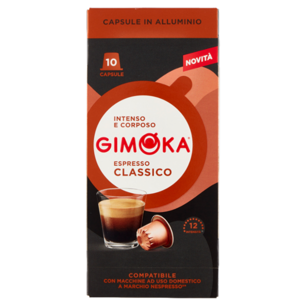 Gimoka Espresso Classico Compatibile Nespresso* 10 Capsule 55 g