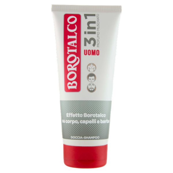 Borotalco Uomo 3in1 Profumo Muschiato Doccia-Shampoo 200 ml