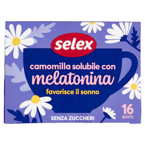 Selex Camomilla Solubile con Melatonina 16 Bustine 64 g