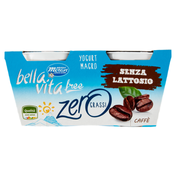 bella vita free Yogurt Magro Senza Lattosio Zero Grassi Caffè 2 x 125 g