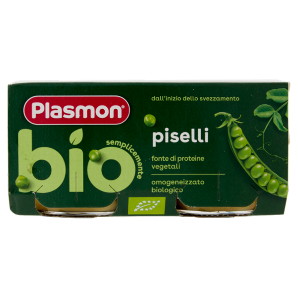 Plasmon semplicemente bio piselli 2 x 80 g