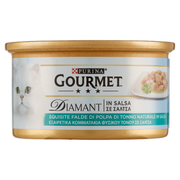 PURINA GOURMET Diamant in Salsa Squisite Falde di Polpa di Tonno Naturale in Salsa 85 g
