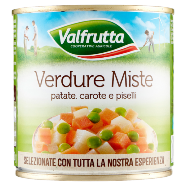 Valfrutta Verdure Miste patate, carote e piselli 400 g