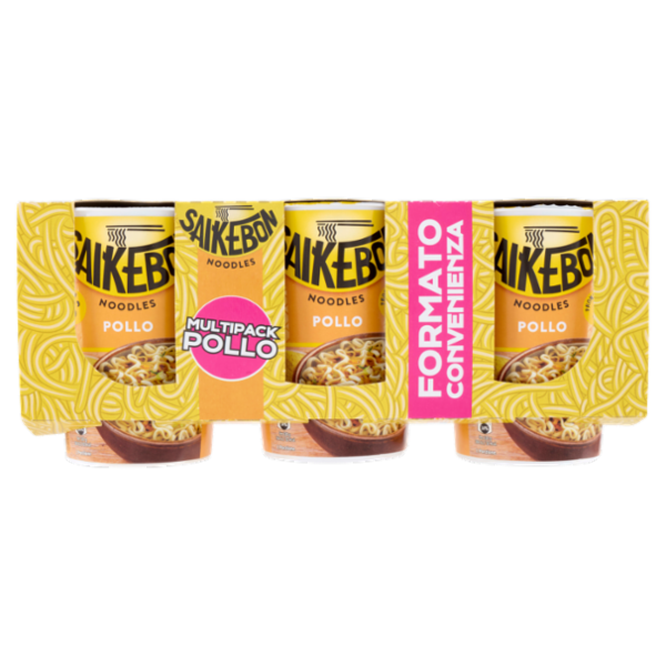 Saikebon Noodles Multipack Pollo 3 x 60 g