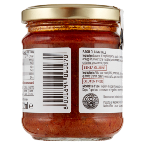 Le Ricette di Caterina Ragù di Cinghiale 180 g