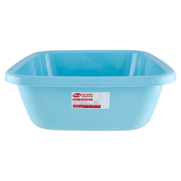 Selex Bacinella Quadrata Azzurro 14 L