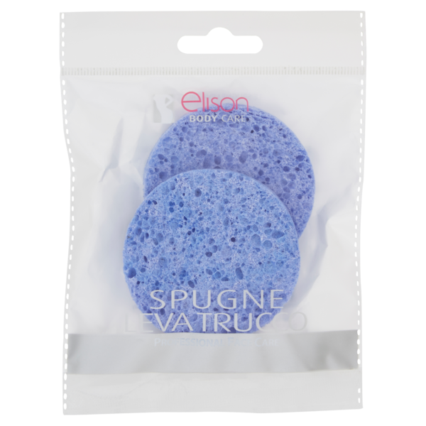 elison Body Care Professional Face Care Spugne leva trucco cellulosa 2 pz