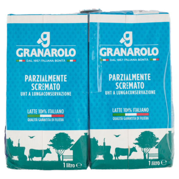 Granarolo Parzialmente Scremato UHT a Lunga Conservazione 4 x 1 litro