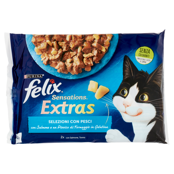 FELIX Sensations Extras Selezioni con Pesci (Salmone & Tonno) 4 x 85 g