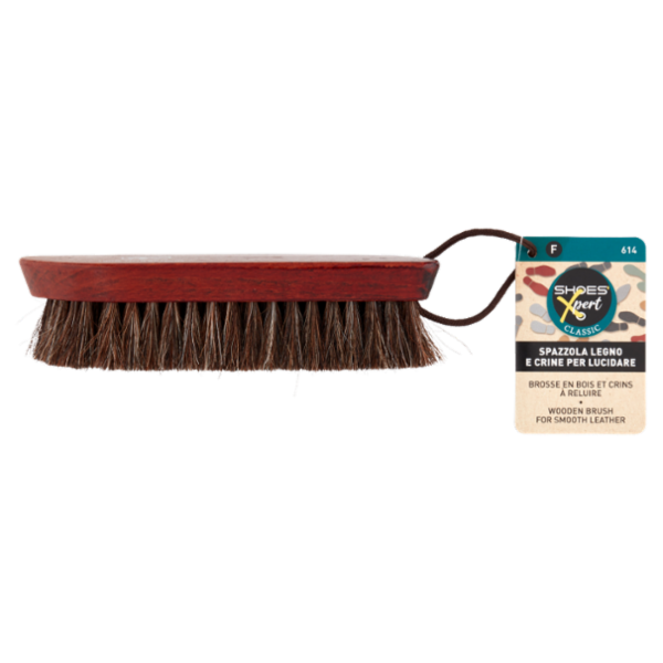 Shoes'Xpert Classic Spazzola Legno e Crine per Lucidare