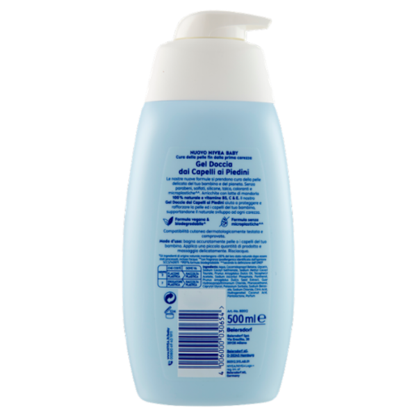 Nivea Baby Gel Doccia dai Capelli ai Piedini 500 ml