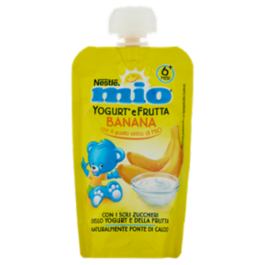 NESTLÉ MIO Merenda Da Spremere Yogurt e Frutta Banana Pouch 100 g
