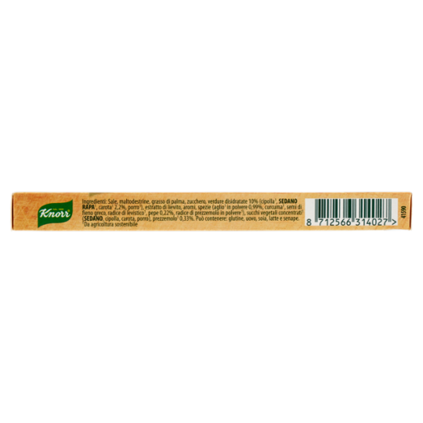 Knorr Naturalmente! Brodo Vegetale 12 Dadi 109 g
