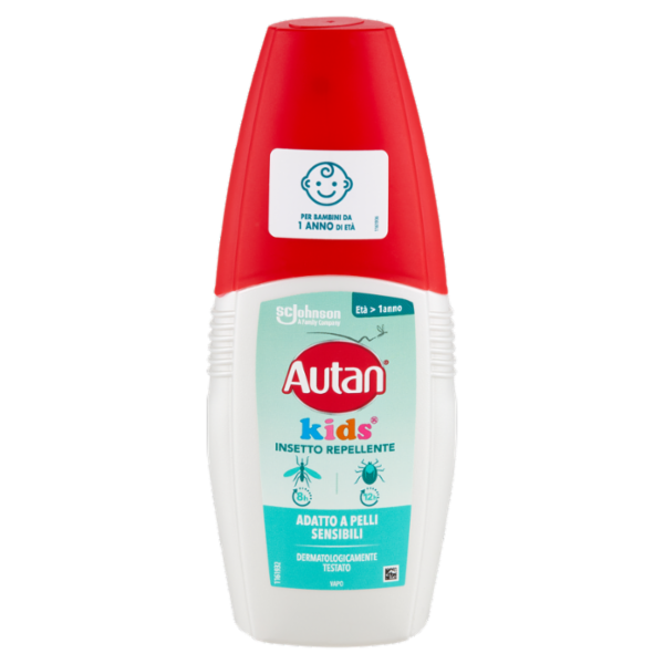 Autan Kids Vapo per bambini da 1 anno di età, insetto repellente, contro zanzare e zecche, 100ml