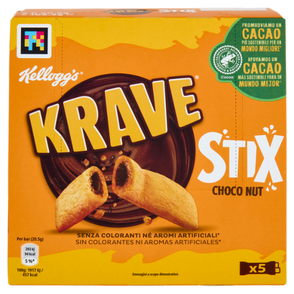 Kellogg's Krave Stix Choco Nut 5 x 20.5 g