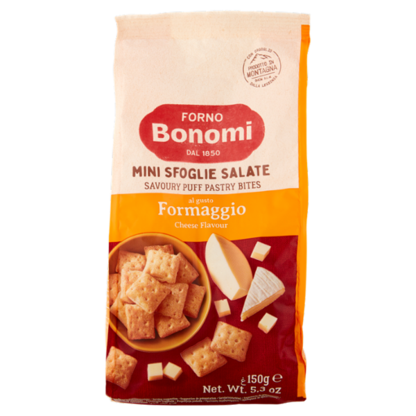 Forno Bonomi Mini Sfoglie Salate al gusto Formaggio 150 g