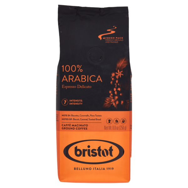 bristot 100% Arabica Caffè Macinato 250 g
