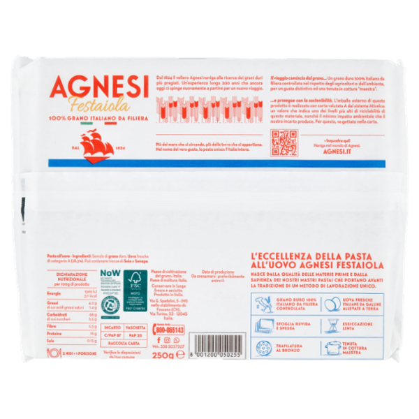 Agnesi Festaiola Tagliatelle all'Uovo 250 g