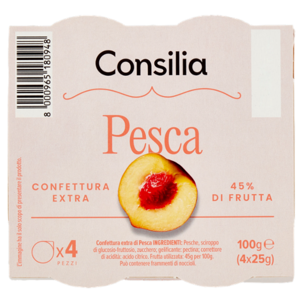 Consilia Confettura Extra Pesca 4 x 25 g