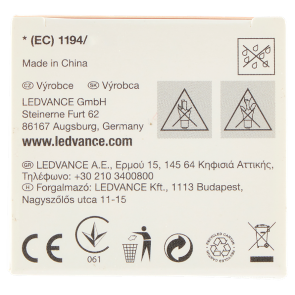 Osram Led Star Classic P 25 Warm White 2.5 W E27