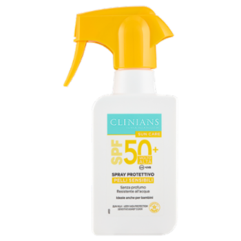 Clinians Sun Care Spray Protettivo Pelli Sensibili SPF 50+ Molto Alta 250 ML