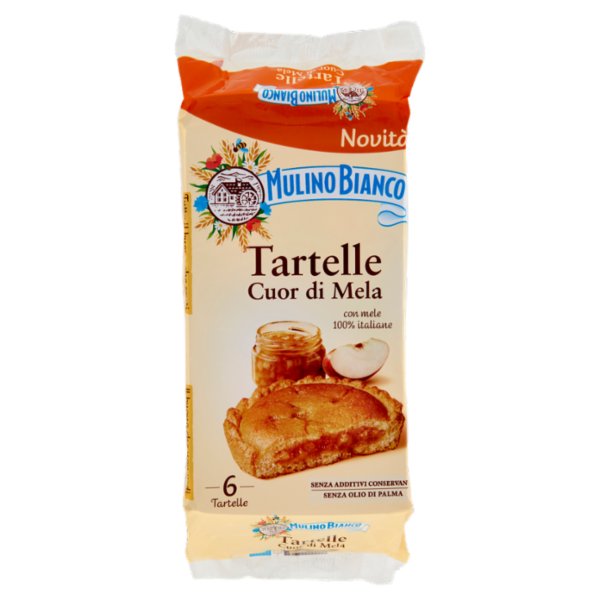 Mulino Bianco Tartelle Cuor di Mela Merenda con Mele 100% Italiane 6 pezzi 288g