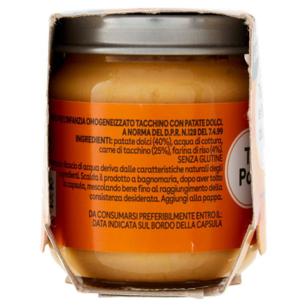 Plasmon Scoperte di Gusto Omogeneizzato Tacchino e Patate dolci 240 g