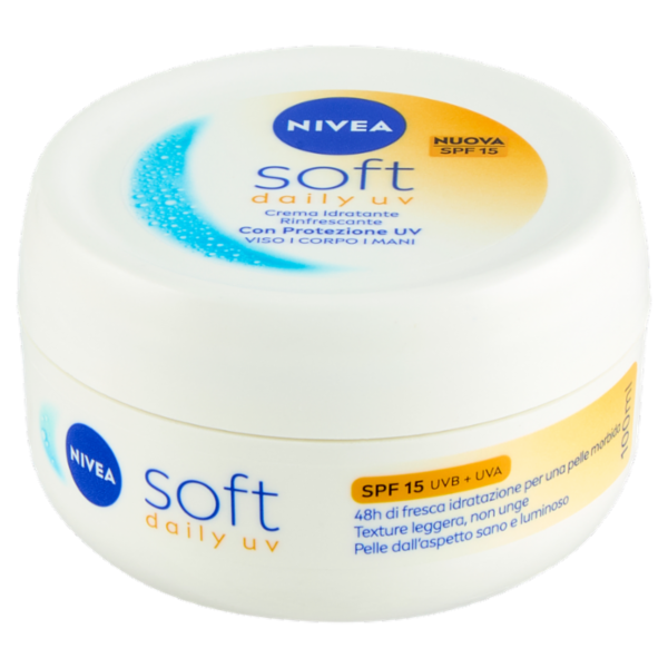Nivea soft daily uv Crema Idratante Rinfrescante SPF 15 100 ml