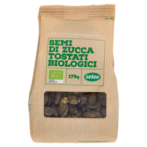 Selex Semi di Zucca Decorticati Tostati Biologici 175 g