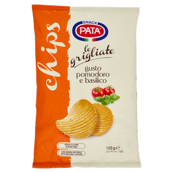 Pata chips le grigliate gusto pomodoro e basilico 150 g