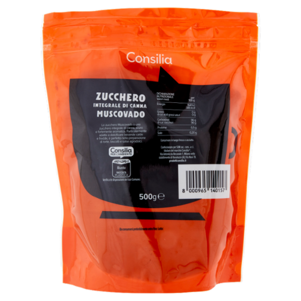 Consilia Zucchero Integrale di Canna Muscovado 500 g