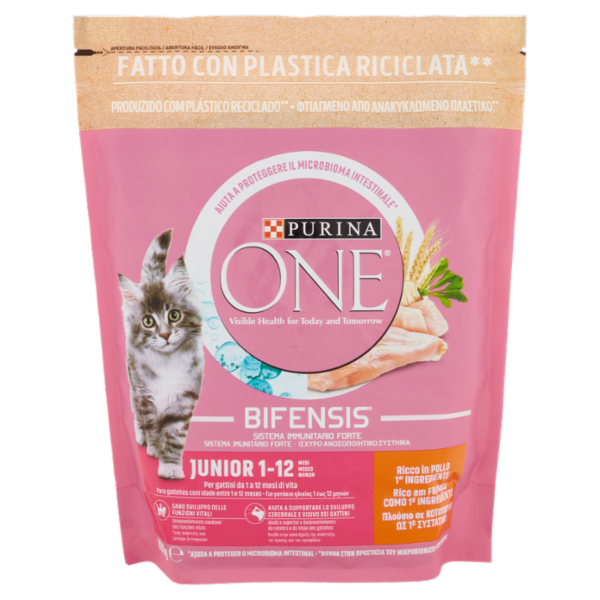 PURINA ONE Junior 1-12 Mesi Ricco in Pollo 800 g