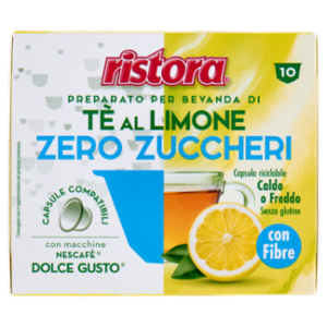 Ristora Tè Al Limone Zero Zuccheri Capsule Compatibili Con Macchine Nescafè Dolce Gusto 10 x 8 g