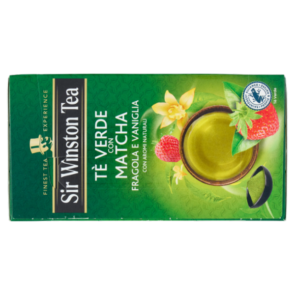 Sir Winston Tea Tè Verde con Matcha Fragola e Vaniglia 20 x 1,75 g