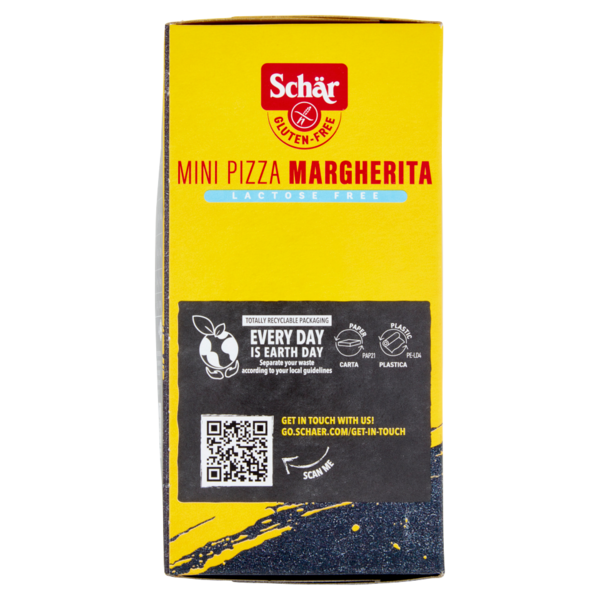 Schär Mini Pizza Margherita Lactose Free 4 x 70 g