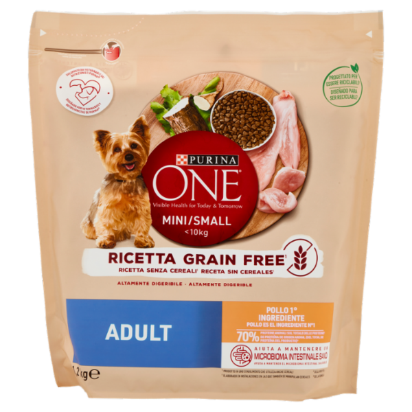 PURINA ONE Mini/Small Grain Free Adult Pollo 1,2 kg