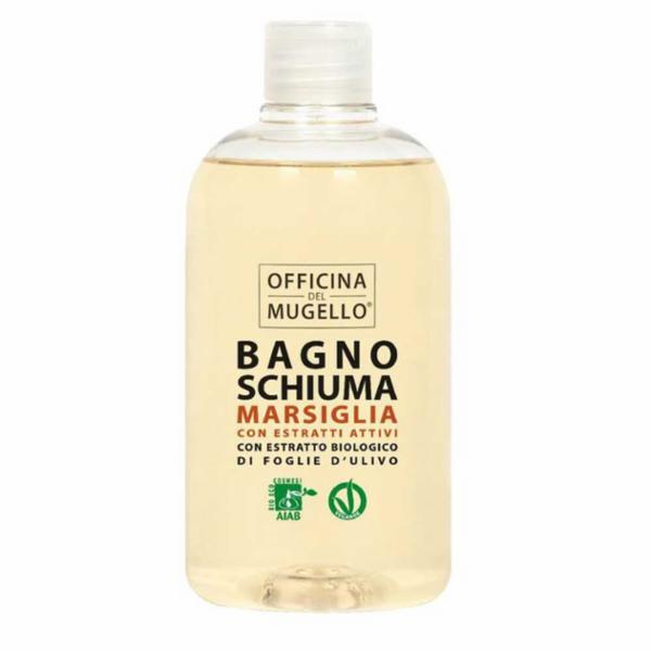 Bagno Schiuma Marsiglia Con Estratto Biologico Di Foglie D'ulivo Ml.500