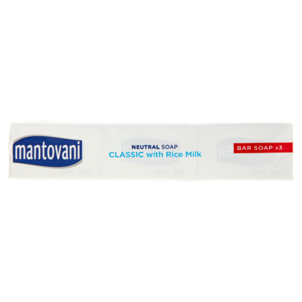mantovani Sapone Neutro Classico con Latte di Riso 3 x 90 g