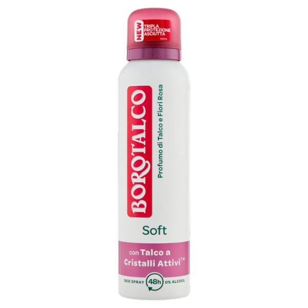 Borotalco Profumo di Talco e Fiori Rosa Soft Deo Spray 150 ml