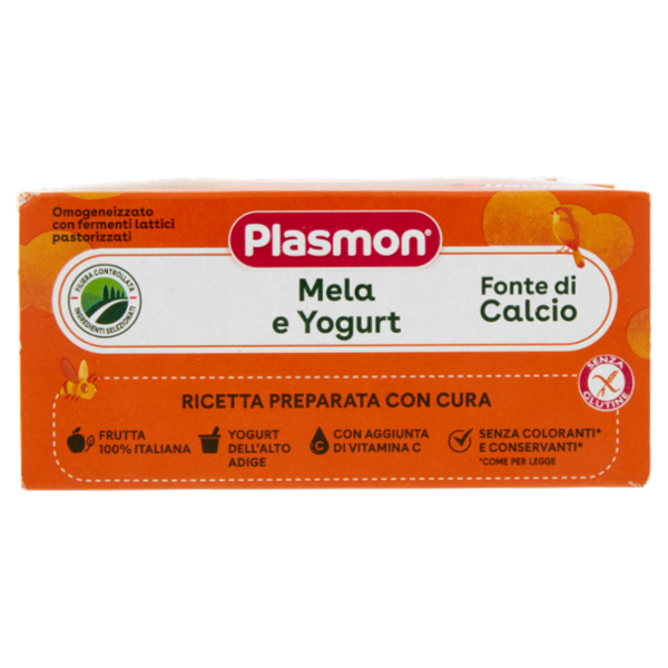 Plasmon Omogeneizzato con fermenti lattici pastorizzati Mela e Yogurt 2 x 120 g