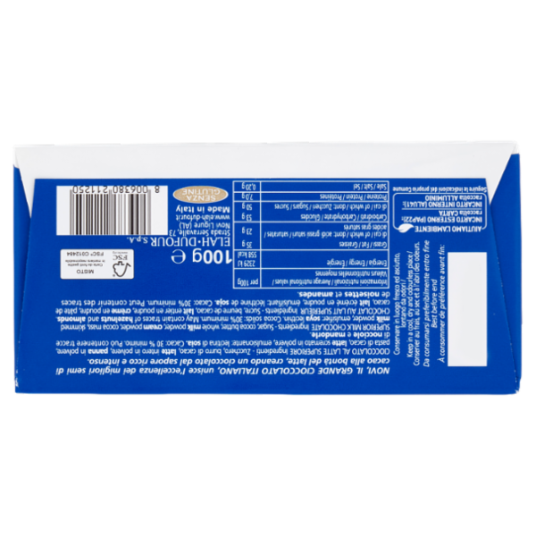 Novi al Latte Intenso Cioccolato al Latte Superiore 100 g