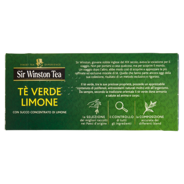 Sir Winston Tea Tè Verde Limone 20 x 1,75 g