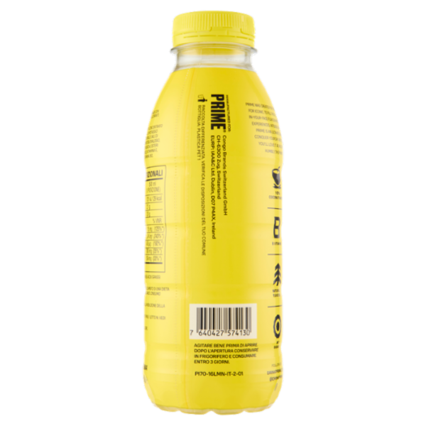 Prime Hydration Lemonade Flavour 500 ml