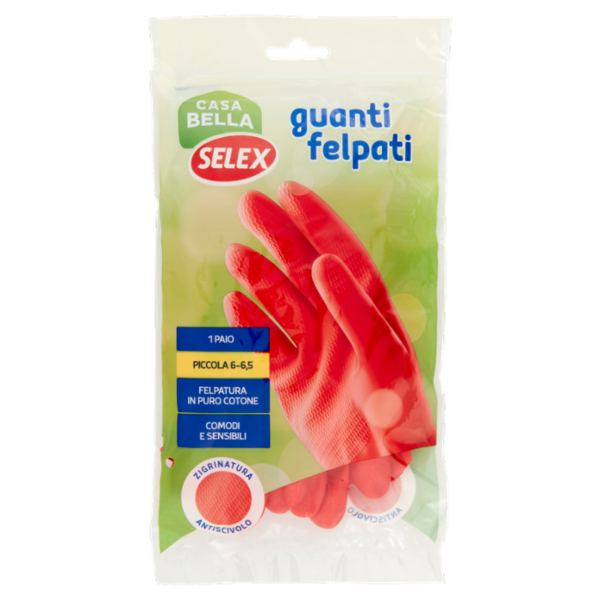 Selex Casa Bella Guanti Felpati Misura Piccola (6-6,5)