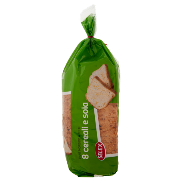 Selex Pane Morbido 8 Cereali e Soia a Fette 400 g